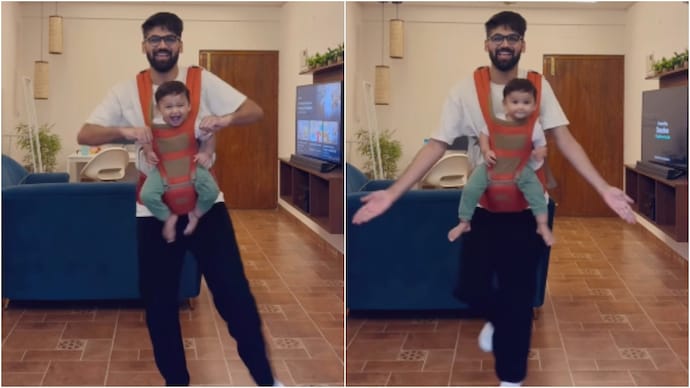bengaluru father daughter adorable dance video