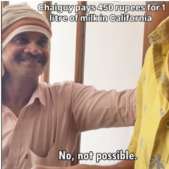 Bihar milkman's unfiltered reaction to milk prices in the US is as real as it gets