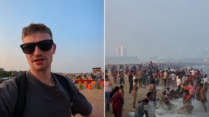 British tourist expected one thing at Chennai Marina Beach saw another