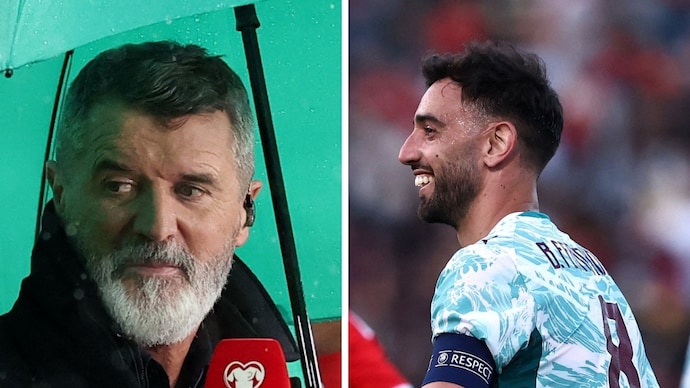 Keane said he had a great chat with Fernandes (Courtesy: Reuters) Bruno Fernandes, Roy Keane