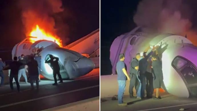 Business jet crashes on Texas highway, one dead as bystanders rescue passengers.