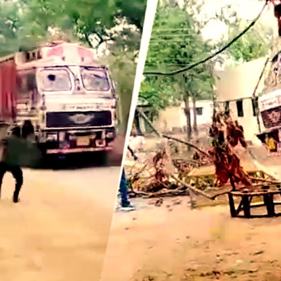 Drunk truck driver runs over girl, breaks barricade, leads cops on 2-hour chase