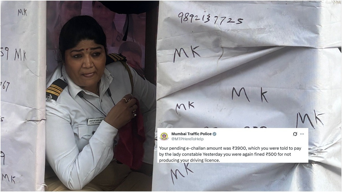 Mumbai woman claims traffic cop threatened Rs 14,000 fine. Police responds