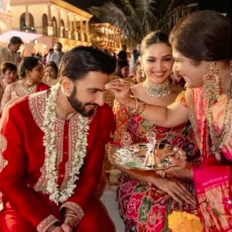 Deepika Padukone joins Ranveer Singh at cousin's wedding, photos go viral