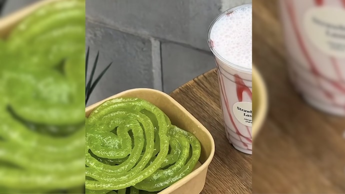 Delhi woman finds bizarre dessert combination, Internet asks 'who approved this?' (Photos: @paneerchillli/X) Delhi woman finds bizarre dessert combination, Internet asks 'who approved this?'