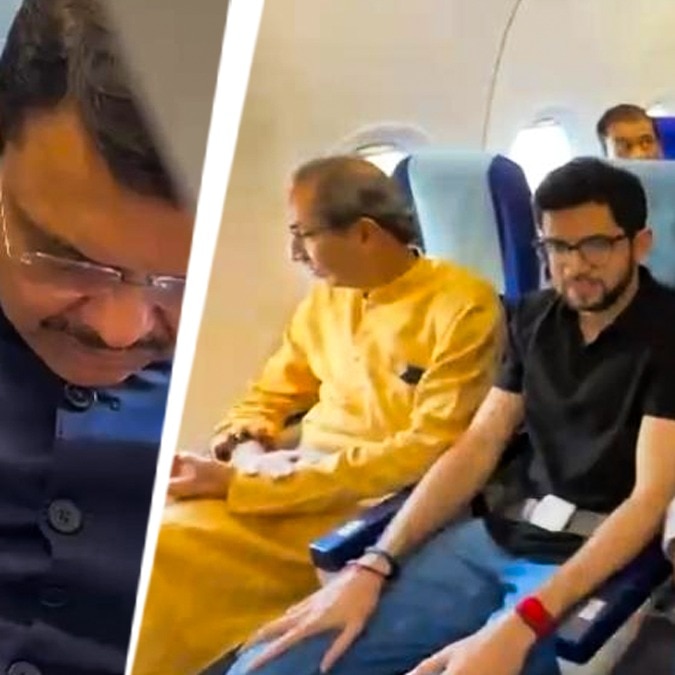 Devendra Fadnavis, Uddhav Thackeray share flight to Nagpur