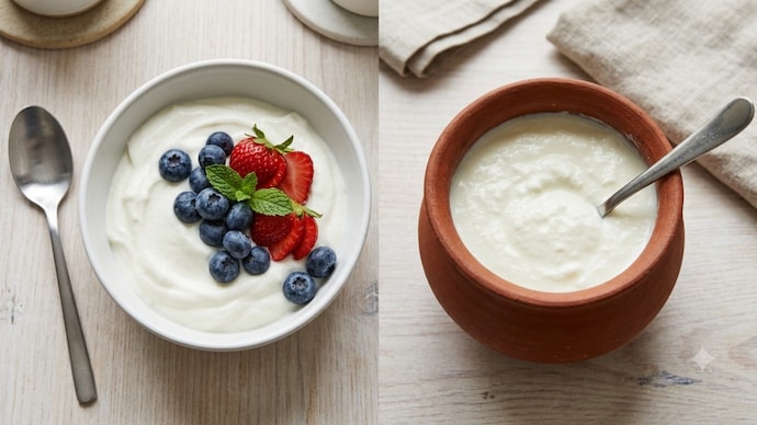 Greek yogurt and curd differ in how they are made, their texture, taste and nutrient profile.