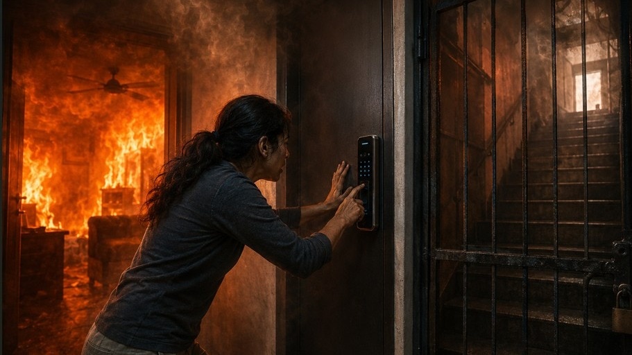 Lucknow fire revives debate on smart locks turning buildings into traps