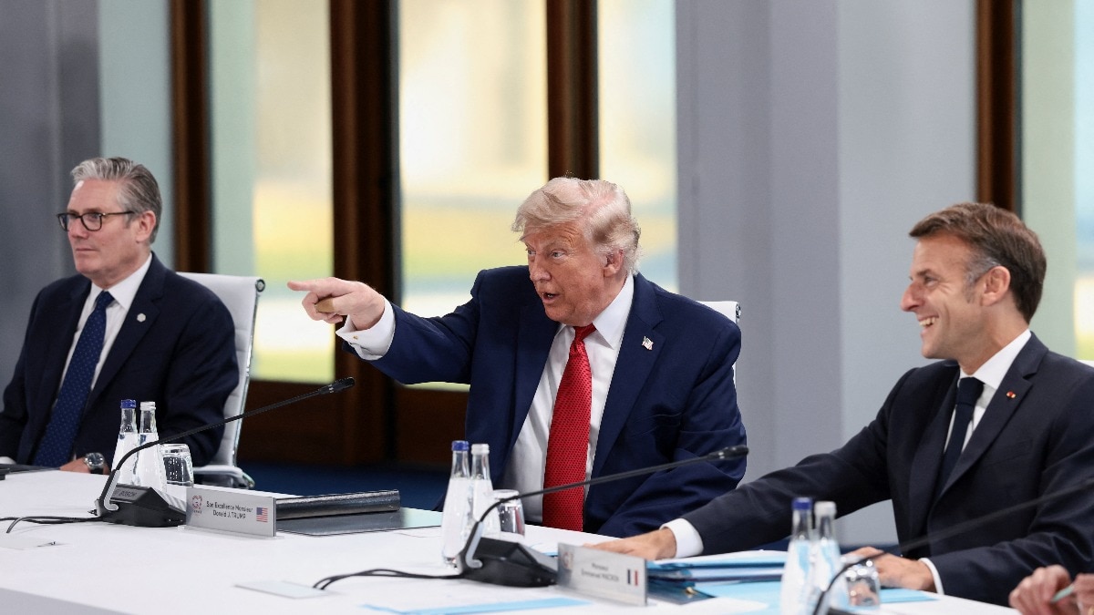 I'm the boss: Trump jokes as he takes his seat at G7; world leaders laugh