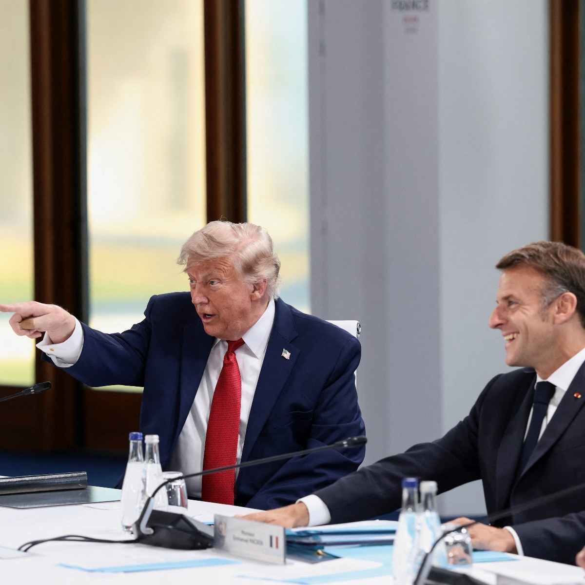 I'm the boss: Trump jokes as he takes his seat at G7; world leaders laugh
