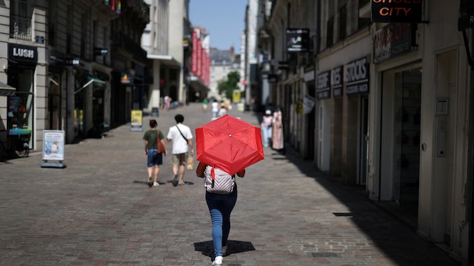 A severe heatwave across Europe pushed temperatures to records in France and threatened new highs in Britain.
