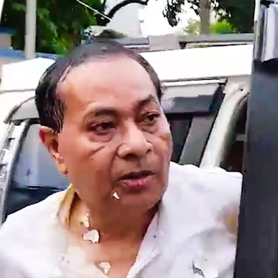 TMC leader accused of smuggling relief material, protests erupt outside his home