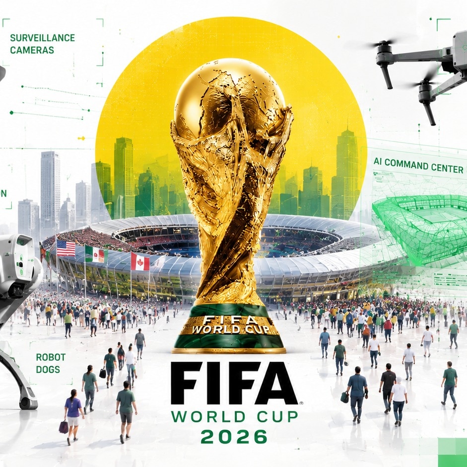 From face recognition to robot dogs and drones, here's how FIFA World Cup 2026 will keep an eye on fans