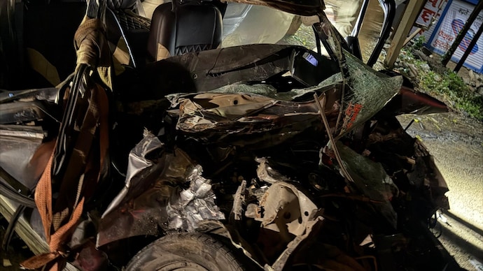 Two friends were killed and another injured after their car met with an accident while travelling for a temple pilgrimage in Maharashtra's Jalna district.
