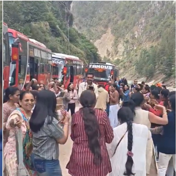 Tourists doing garba at landslide zone sparks debate on sensitivity and civic sense
