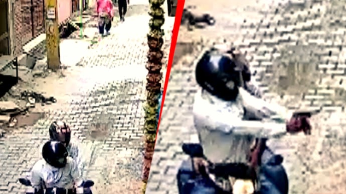 A CCTV footage of the incident has also surfaced. (Screengrab) Ghaziabad firing