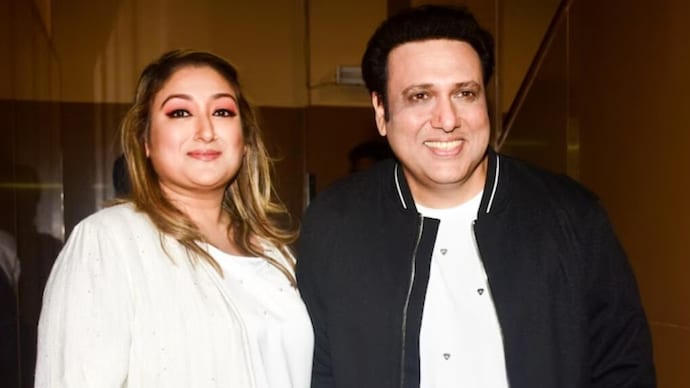 Ssunita Ahuja reveals Govinda uses a hair patch. sunita ahuja with husband govinda