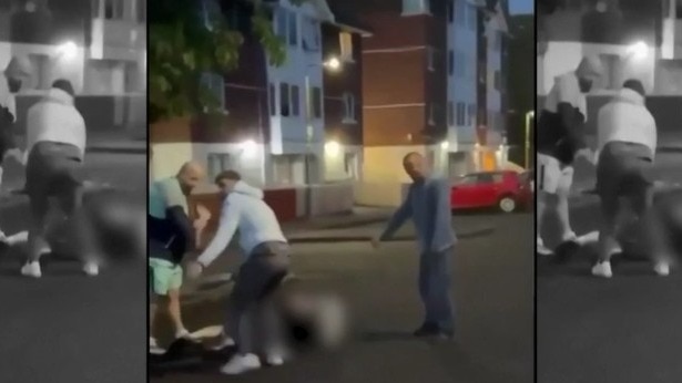 Hero locals step in, beat Belfast knifeman with sticks to st