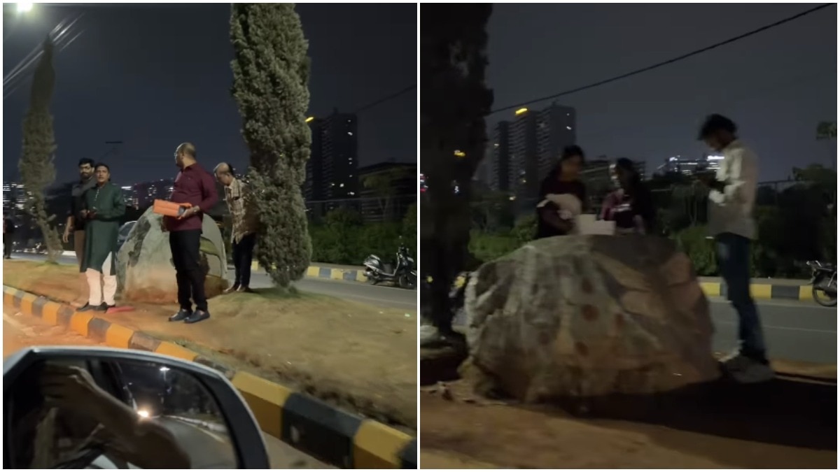 Hyderabad man spots people cutting cakes on divider in bizarre birthday celebration