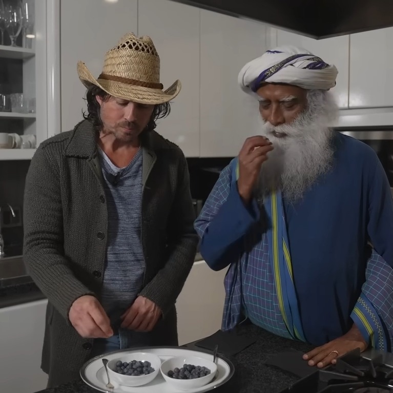 Sadhguru’s taste test with The Vampire Diaries’ Ian Somerhalder leaves fans amused