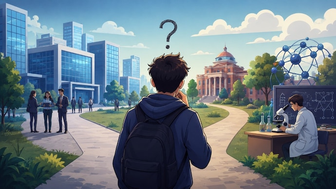 IIT graduate's PhD dilemma sparks debate: Is a PhD the right escape from a tough job market? (AI generated image) IIT graduate's PhD dilemma sparks debate: Is a PhD the right escape from a tough job market? (AI generated image)