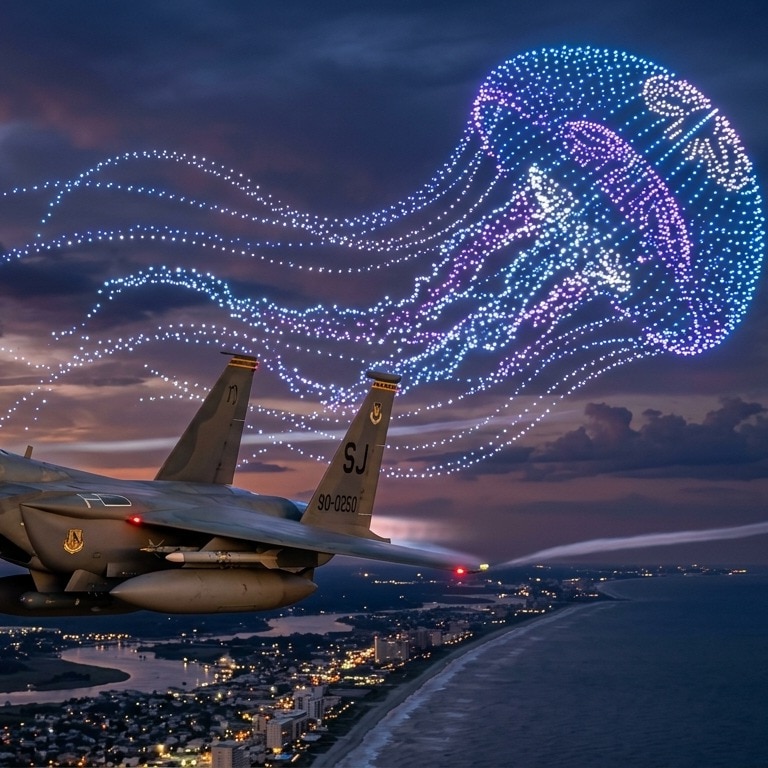 What is Iran's 'jellyfish' drone swarm, likely behind US F-15E jet crash?