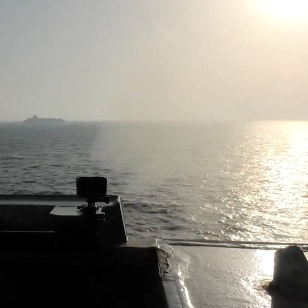 Iran targets US military vessel hosting command centre in Sea of Oman