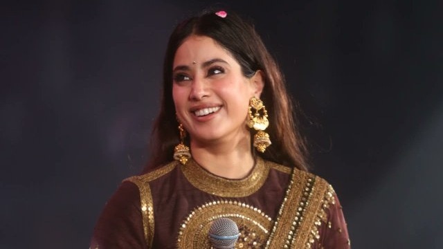 Janhvi wins hearts with Telugu speech at Peddi event, recreates Sridevi's dialogue