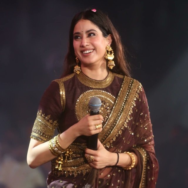 Janhvi wins hearts with Telugu speech at Peddi event, recreates Sridevi's dialogue