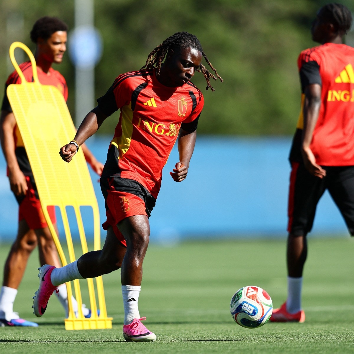 Jeremy Doku returns to Belgium squad after son's birth