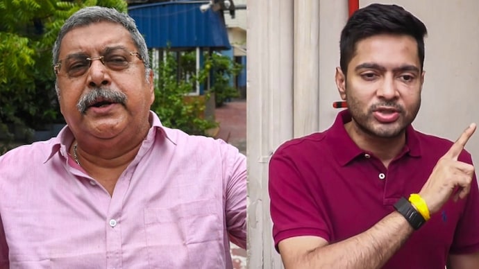 TMC MPs Kalyan Banerjee and Abhishek Banerjee. (Photo: PTI)