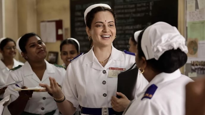 Kangana Ranaut in a scene from Bharat Bhagya Vidhaata. Kangana Ranaut