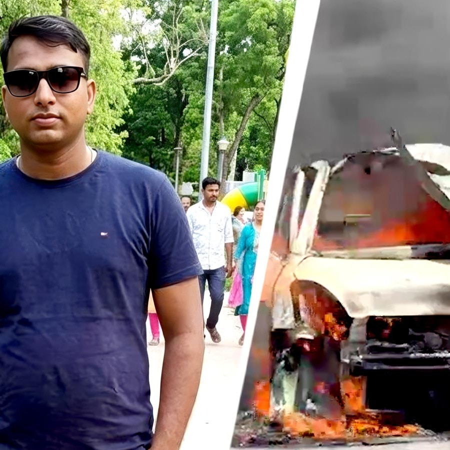 Karnataka man sets off bomb in car to die together with ex; she jumps out, he dies