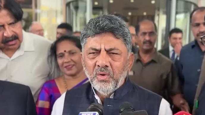Karnataka CM Shivakumar speaks to reporters after Ramalinga Reddy's resignation Karnataka CM Shivakumar speaks to reporters after Ramalinga Reddy's resignation