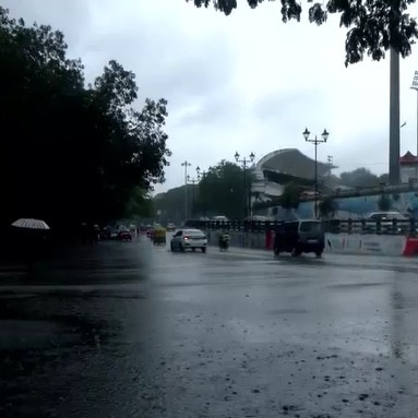 Kerala rain fury floods roads, uproots trees; red alert in 5 districts