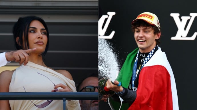Kim Kardashian and Kimi Antonelli