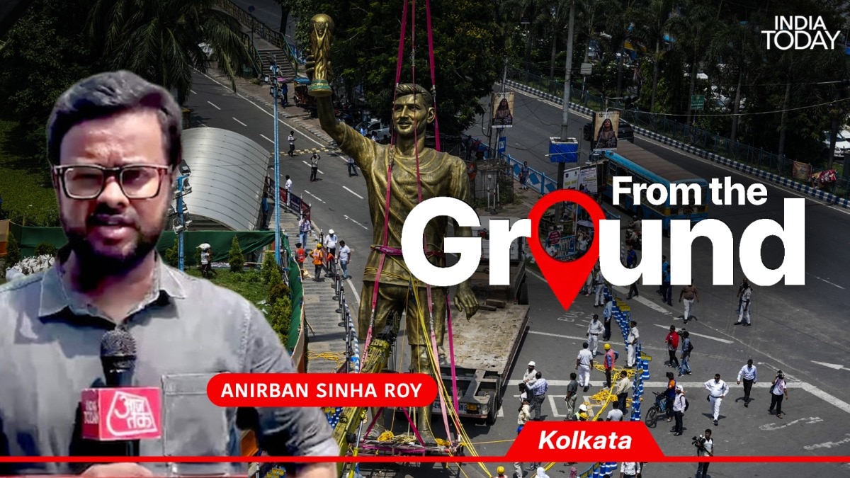 Ground Report: From landmark to liability, Kolkata's 70-ft Messi statue removed