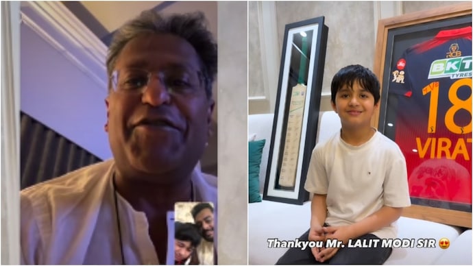 A video showing the little boy thanking Lalit Modi for his gesture has gone viral. (Photo: Instagram) lalit modi
