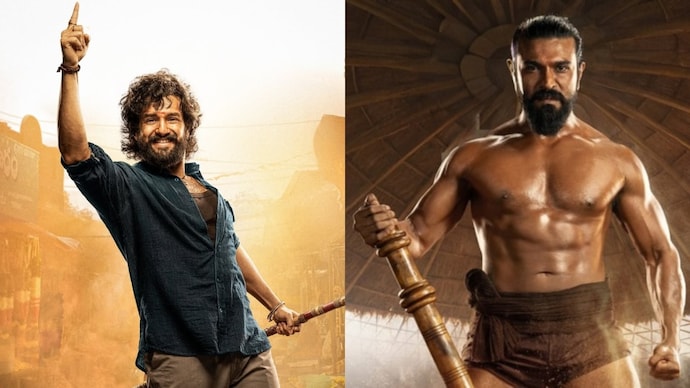 Akhil Akkineni's Lenin has been postponed due to Peddi's successful run. Stills from Akhil Akkineni's Lenin and Ram Charan's Peddi.