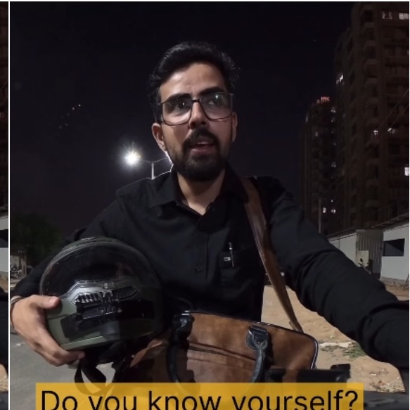 Ahmedabad man juggles full-time job, bike taxi shifts, PhD and content creation