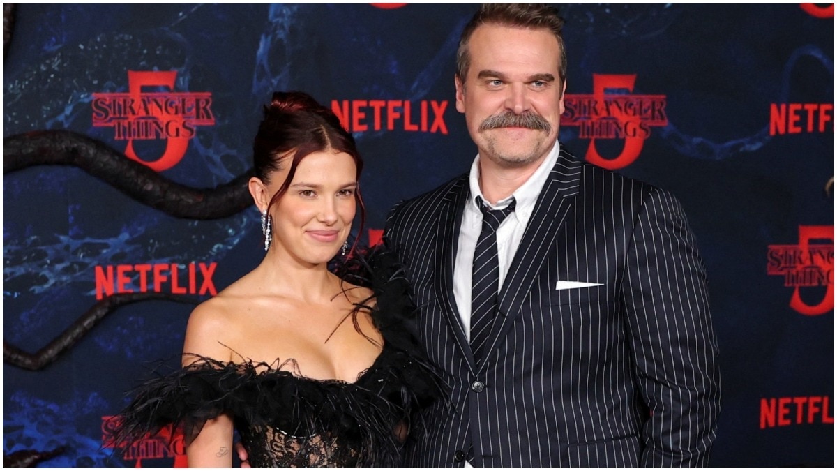 David Harbour says false Millie Bobby Brown reports triggere