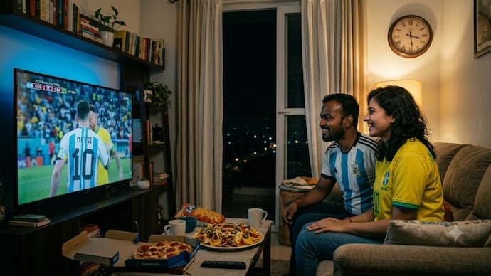 Modern Indian daters are ready for 3 am date nights over footballl match a slice of pizza (Photo: AI Generative) Modern Indian daters are ready for 3 am date nights over footballl match a slice of pizza