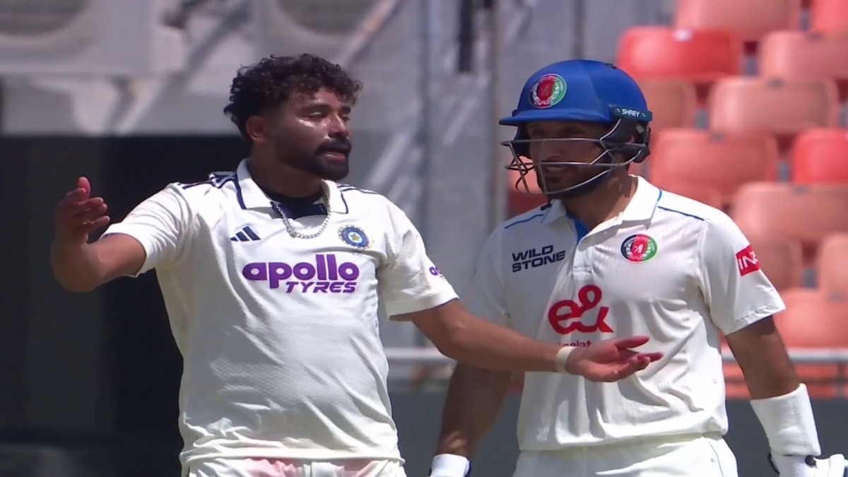 Angry Mohammed Siraj riles up Rahmat Shah, triggers Afghanis