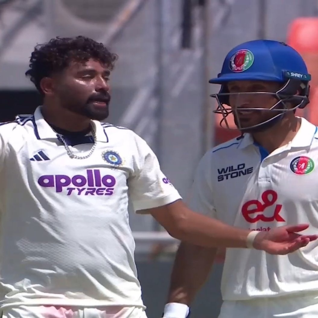 Angry Mohammed Siraj riles up Rahmat Shah, triggers Afghanistan collapse