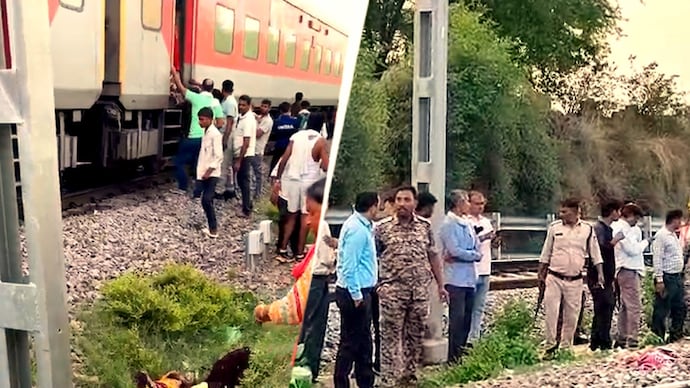 Several passengers moved onto an adjacent track while the train was halted. MP train accident