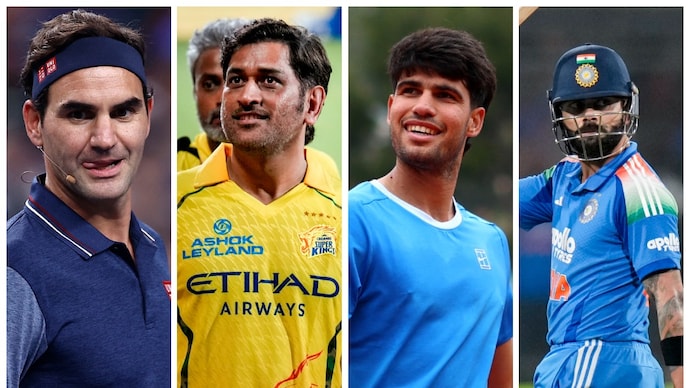 MS Dhoni, Roger Federer