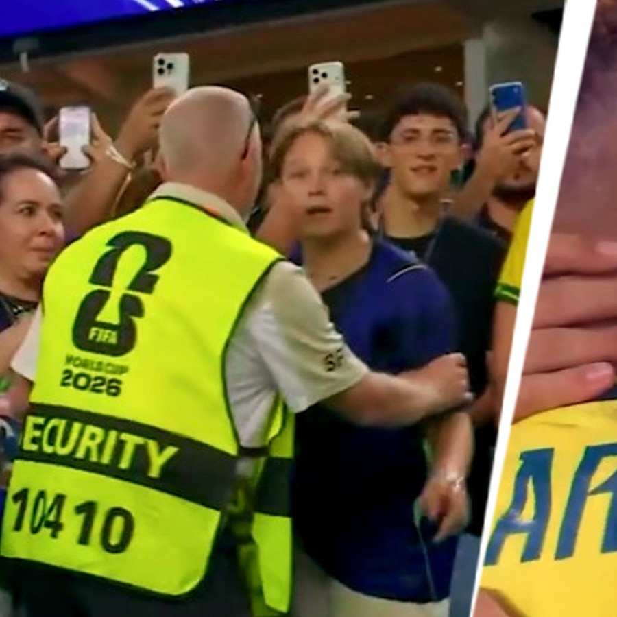 Neymar’s son mistaken for pitch invader, Brazil star steps in to clear confusion