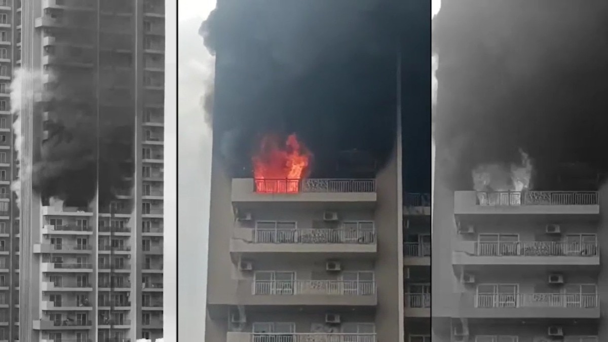 Twin fires reported in Noida: Blaze engulfs 12th floor of high-rise, another at PG