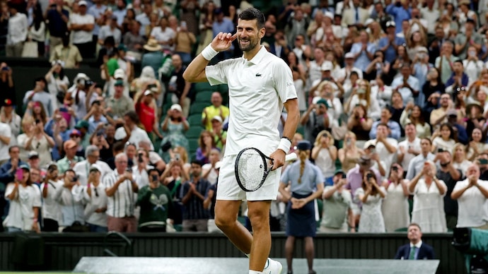 Novak Djokovic is through to the second round of Wimbledon. (Image: Reuters) Novak Djokovic