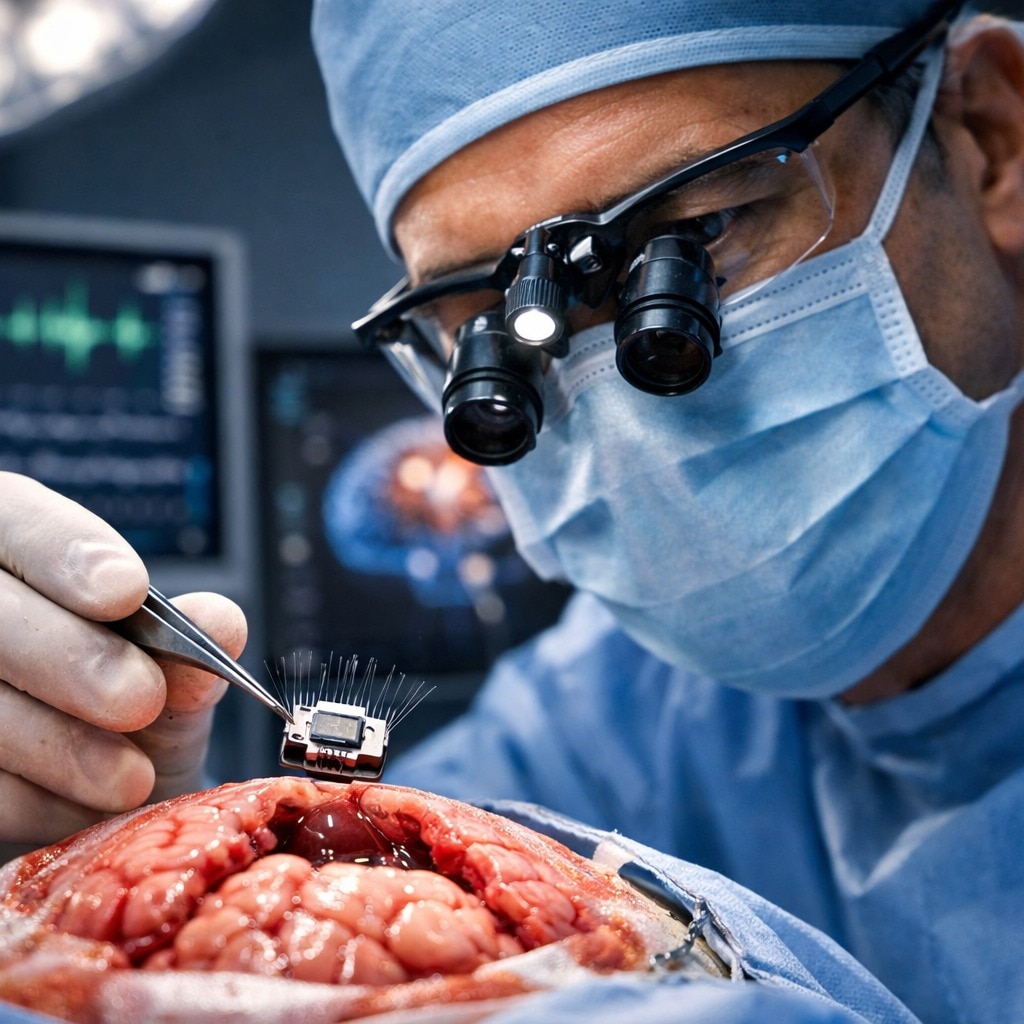 An electrical engineer turns neurosurgeon, now fitting chips in human brains